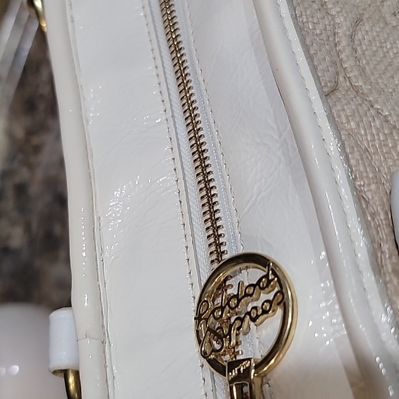 Coach EUC  Poppy Signature Pop straw cream/white leather Tote - Picture 11 of 14